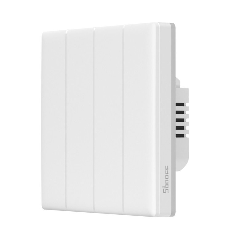 intrerupator smart sonoff t5-4c-86 wifi cu full touch (4 canale), lumina led 5a 1200w